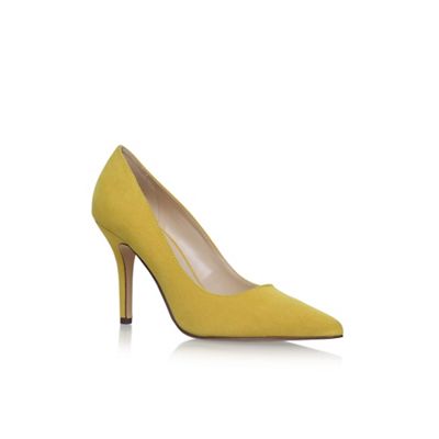 Yellow 'Flagship' high heel court shoes